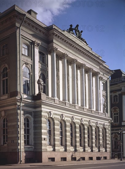 The Old Hermitage in Saint Petersburg, 1771-1787. Artist: Felten, Yuri Matveyevich (1730-1801)