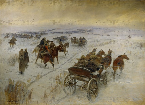 The Battle at Yegorlykskaya, 1928-1929. Artist: Grekov, Mitrofan Borisovich (1882-1934)