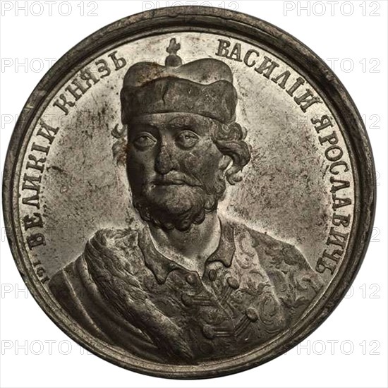 Grand Prince Vasily Yaroslavich (from the Historical Medal Series), 18th century. Artist: Jaeger, Johann Caspar (1744-1808)