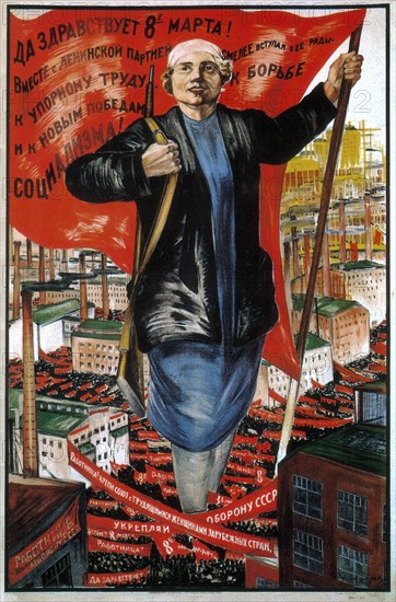 Long live the March 8!, 1934. Artist: Khristoforov, Sergei Alexandrovich (1891-after 1949)