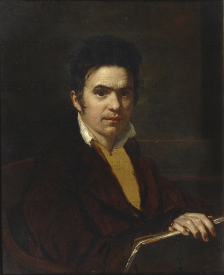 Portrait of Alexander Khristoforovich Vostokov (1781-1864), before 1816. Artist: Kiprensky, Orest Adamovich (1782-1836)