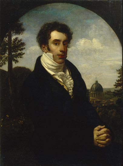 Portrait of Prince Alexander Mikhailovich Golitsyn (1798-1858), 1819. Artist: Kiprensky, Orest Adamovich (1782-1836)