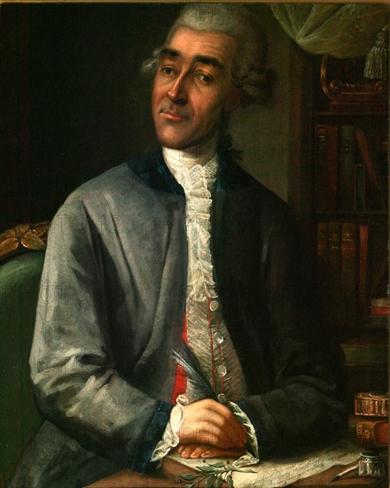 Portrait of the writer Vasily Grigorievich Ruban (1742-1795), 1786. Artist: Klipekov (Klepikov), Alexei Fyodorovich (1761-?)