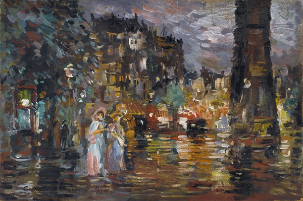 Paris. Artist: Korovin, Konstantin Alexeyevich (1861-1939)