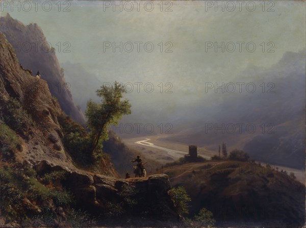 In the Caucasus Mountains, 1879. Artist: Lagorio, Lev Felixovich (1827-1905)