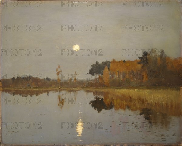 Twilight. Moon, 1899. Artist: Levitan, Isaak Ilyich (1860-1900)