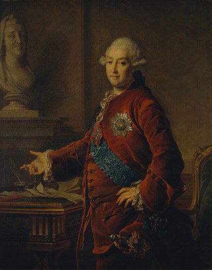 Portrait of Vice-Chancellor Prince Alexander Mikhaylovich Golitsyn (1723-1807), 1772. Artist: Levitsky, Dmitri Grigorievich (1735-1822)