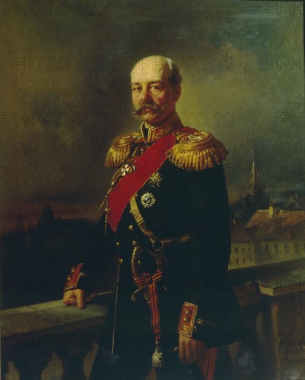 Portrait of General Konstantin Petrovich von Kaufman (1818-1882), 1866. Artist: Makovsky, Konstantin Yegorovich (1839-1915)