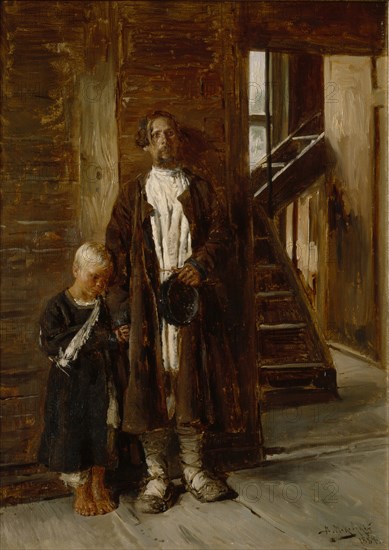 Awaiting a medicine, 1884. Artist: Makovsky, Vladimir Yegorovich (1846-1920)