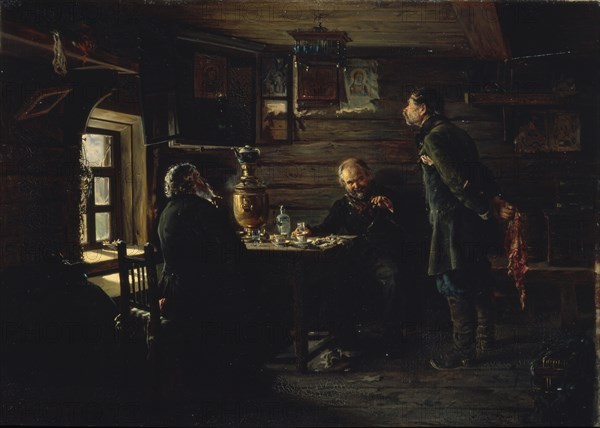 The Nightingale Lovers, 1872-1873. Artist: Makovsky, Vladimir Yegorovich (1846-1920)