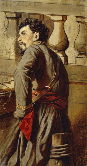 A Zaporozhian Cossack, 1873. Artist: Perov, Vasili Grigoryevich (1834-1882)