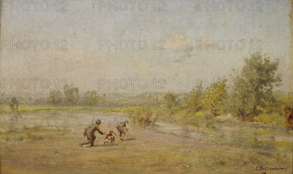 The Hunters. Artist: Pokhitonov, Ivan Pavlovich (1850-1923)