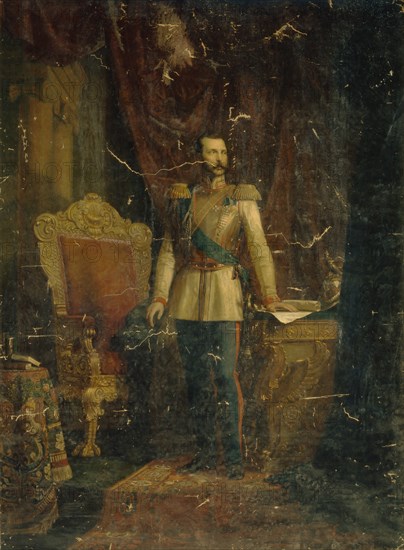 Portrait of Emperor Alexander II (1818-1881), 1862. Artist: Reichert, Fyodor Martynovich (?-1881)