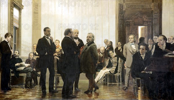 Slavonic composers, 1871-1872. Artist: Repin, Ilya Yefimovich (1844-1930)