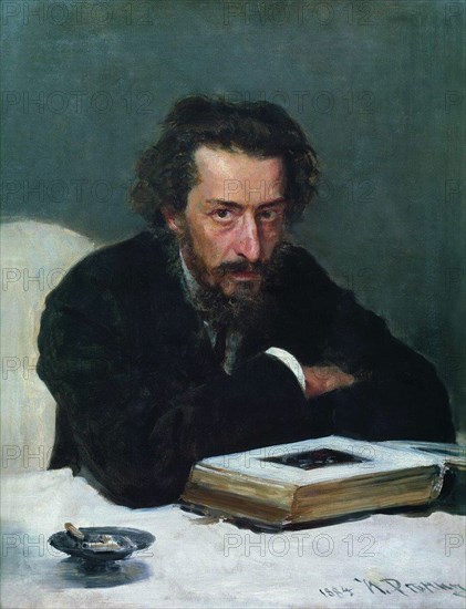 Portrait of composer Pavel Ivanovich Blaramberg, 1884. Artist: Repin, Ilya Yefimovich (1844-1930)