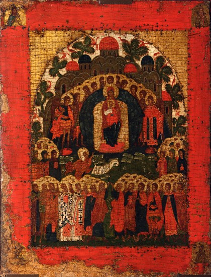 In Thee Rejoiceth, Late 15th cen.. Artist: Russian icon