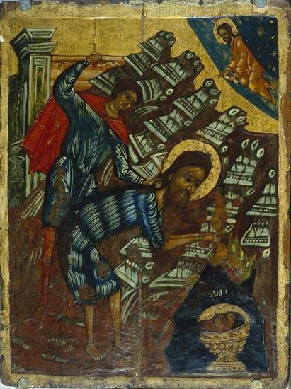The Beheading of Saint John the Baptist, Second half of the16th cen.. Artist: Russian icon