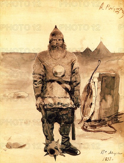 Ilya Muromets, 1893. Artist: Ryabushkin, Andrei Petrovich (1861-1904)