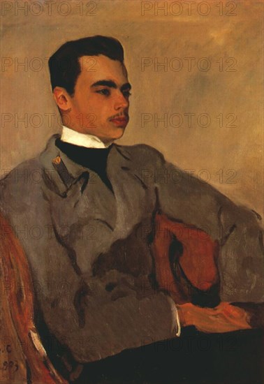 Portrait of Prince Nikolay Yusupov, Count Sumarokov-Elston (1883-1908), 1903. Artist: Serov, Valentin Alexandrovich (1865-1911)