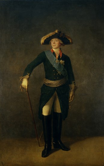 Portrait of the Emperor Paul I of Russia (1754-1801), 1797. Artist: Shchukin, Stepan Semyonovich (1762-1828)