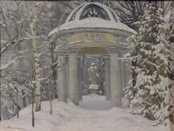 Gazebo at the Naydenov Estate, 1923. Artist: Stolitsa, Evgeni Ivanovich (1870-1929)