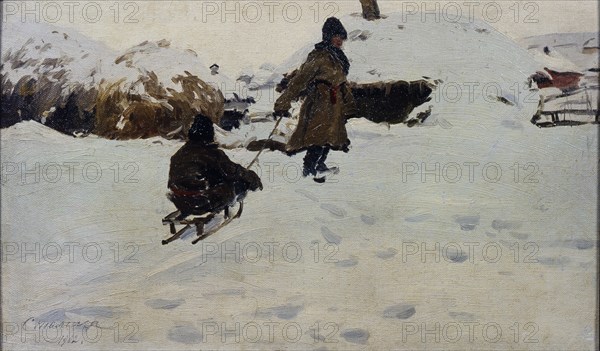 Winter, 1902. Artist: Stolitsa, Evgeni Ivanovich (1870-1929)