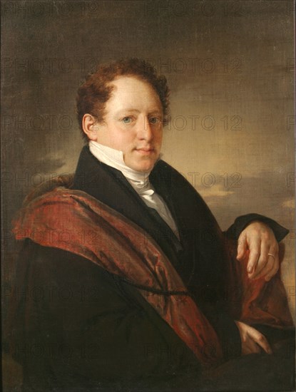 Portrait of the writer Stepan Dmitrievich Nechaev (1792-1860), 1830. Artist: Tropinin, Vasili Andreyevich (1776-1857)