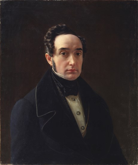 Portrait of Vladimir Ivanovich Panayev (1792-1859). Artist: Tyranov, Alexei Vasilyevich (1808-1859)