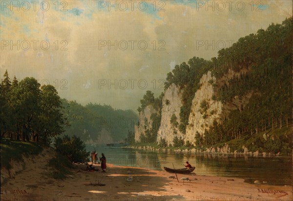 Chusovaya River. Artist: Vereshchagin, Pyotr Petrovich (1836-1886)