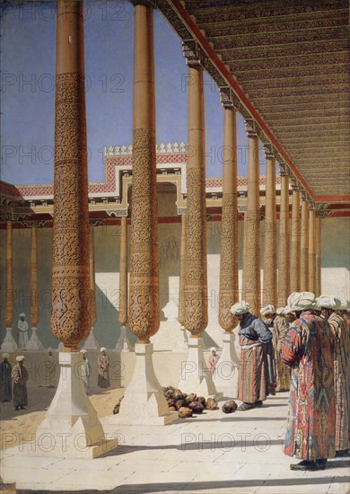 Display of Trophies, 1871-1872. Artist: Vereshchagin, Vasili Vasilyevich (1842-1904)