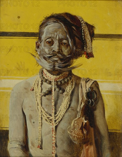 A Fakir, 1874-1876. Artist: Vereshchagin, Vasili Vasilyevich (1842-1904)