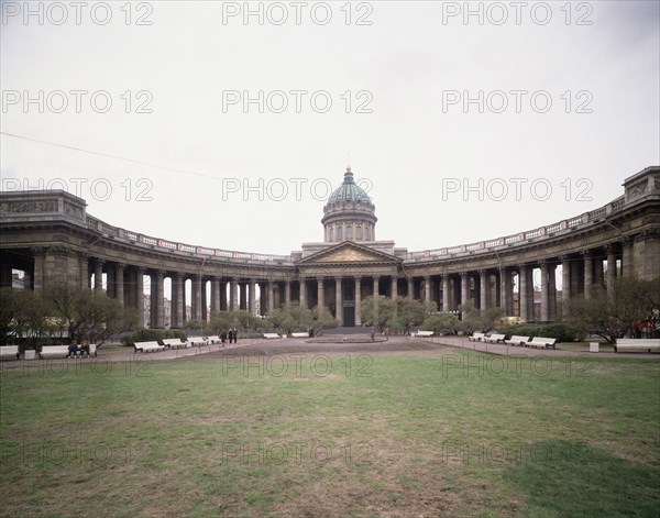 The Kazan Cathedral in Saint Petersburg, 1800-1811. Artist: Voronikhin, Andrei Nikiforovich (1759-1814)