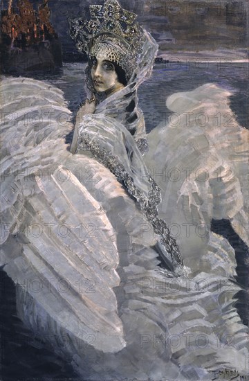 Princess Swan, 1900. Artist: Vrubel, Mikhail Alexandrovich (1856-1910)