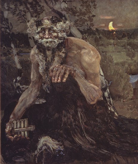 Pan, 1899. Artist: Vrubel, Mikhail Alexandrovich (1856-1910)