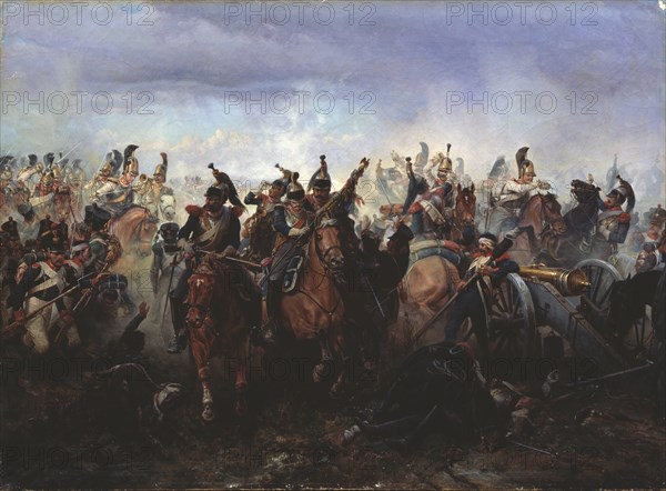 The battle of Fer-Champenois on March 13, 1814, 1891. Artist: Willewalde, Gottfried (Bogdan Pavlovich) (1818-1903)