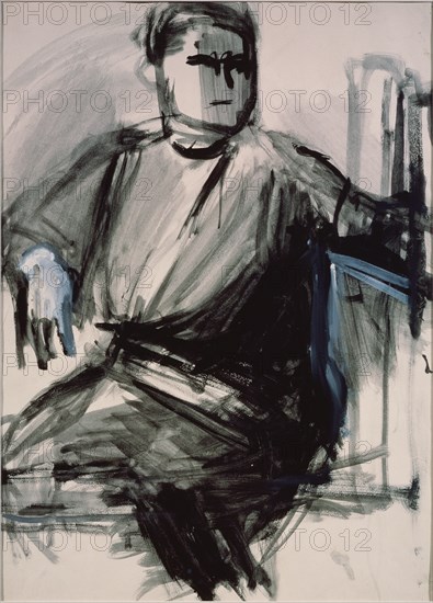 Self-portrait, 1934. Artist: Yermolayeva, Vera Mikhailovna (1893-1938)