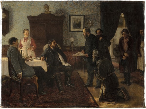 Applicants, 1888. Artist: Zhuravlev, Firs Sergeevich (1836-1901)