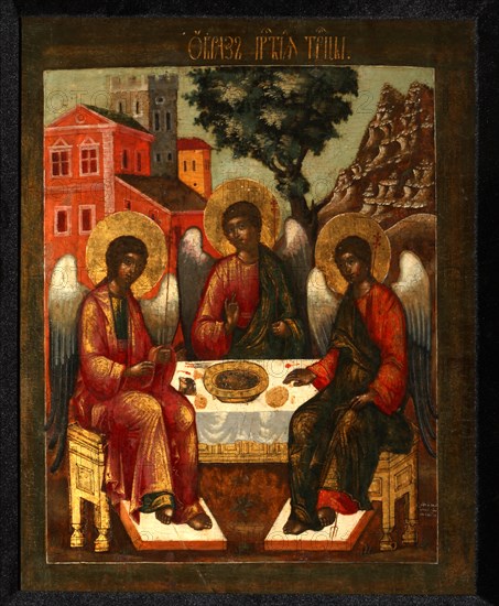 The Holy Trinity, 1721. Artist: Ulanov, Cornili (Kirill) (?-1731)