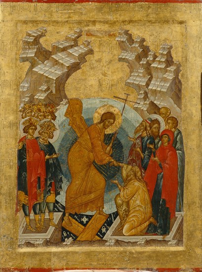The Descent into Hell, 1497. Artist: Russian icon