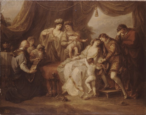 Poisoned Eleanor, 1782. Artist: Kauffmann, Angelika (1741-1807)