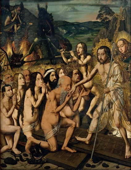 Descent of Christ into Limbo, ca 1475. Artist: Bermejo, Bartolomé (ca 1440-ca 1498)