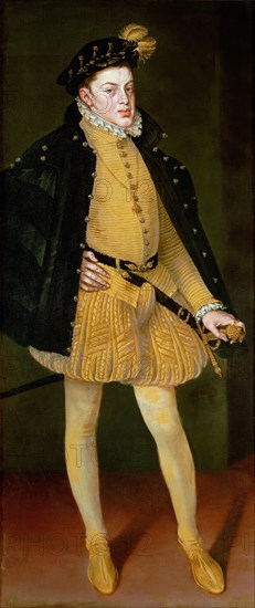 Don Carlos, Prince of Asturias, 1564. Artist: Coello, Alonso Sánchez (1531-1588)