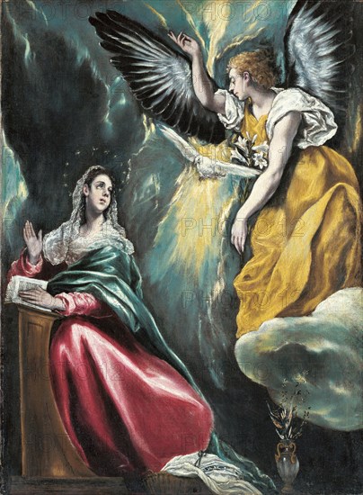 The Annunciation, 1595-1600. Artist: El Greco, Dominico (1541-1614)