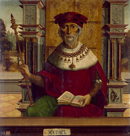 The Prophet Ezekiel, c. 1525. Artist: Maestro de Becerril (active Early 16th-century)