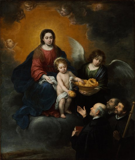 The Infant Christ Distributing Bread to the Pilgrims, 1678. Artist: Murillo, Bartolomé Estebàn (1617-1682)