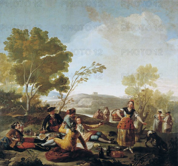 A Picnic, 1776. Artist: Goya, Francisco, de (1746-1828)