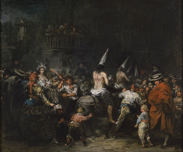 Convicted by the inquisition, Second Half of the 19th cen.. Artist: Lucas Velázquez, Eugenio (1817-1870)
