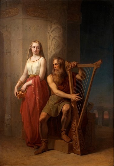 Idun and Bragi, 1846. Artist: Blommér, Nils Jakob (1816-1853)