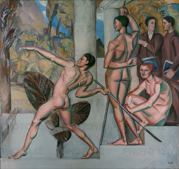 Mens sana in corpore sano (A healthy mind in a healthy body), 1912. Artist: Pauli, Georg (1855-1935)