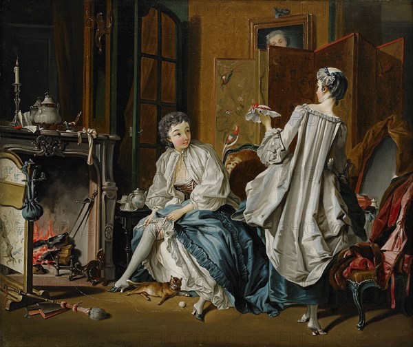 Morning toilet (After François Boucher). Artist: Hilleström, Pehr (1732-1816)